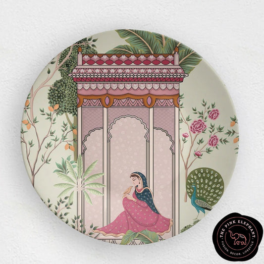 Ceramic Wall Plate-Garden