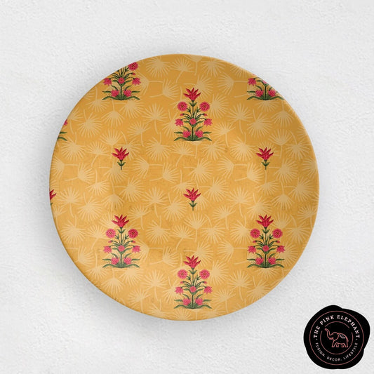 Ceramic Wall Plate- Yellow