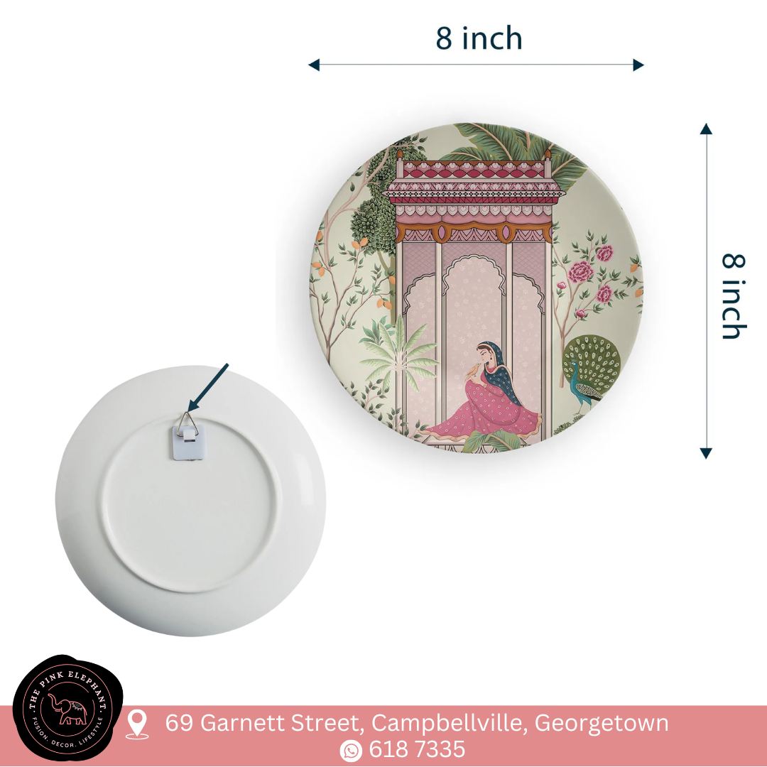 Ceramic Wall Plate-Garden