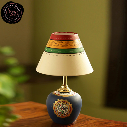 Terracotta Lamp - Blue