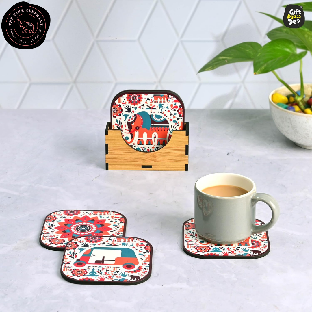 Colours of India Coaster Set