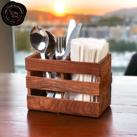 Wooden Cutlery Holder