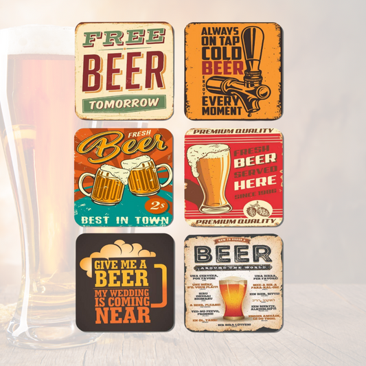 Funny Alcohol Coaster Sets