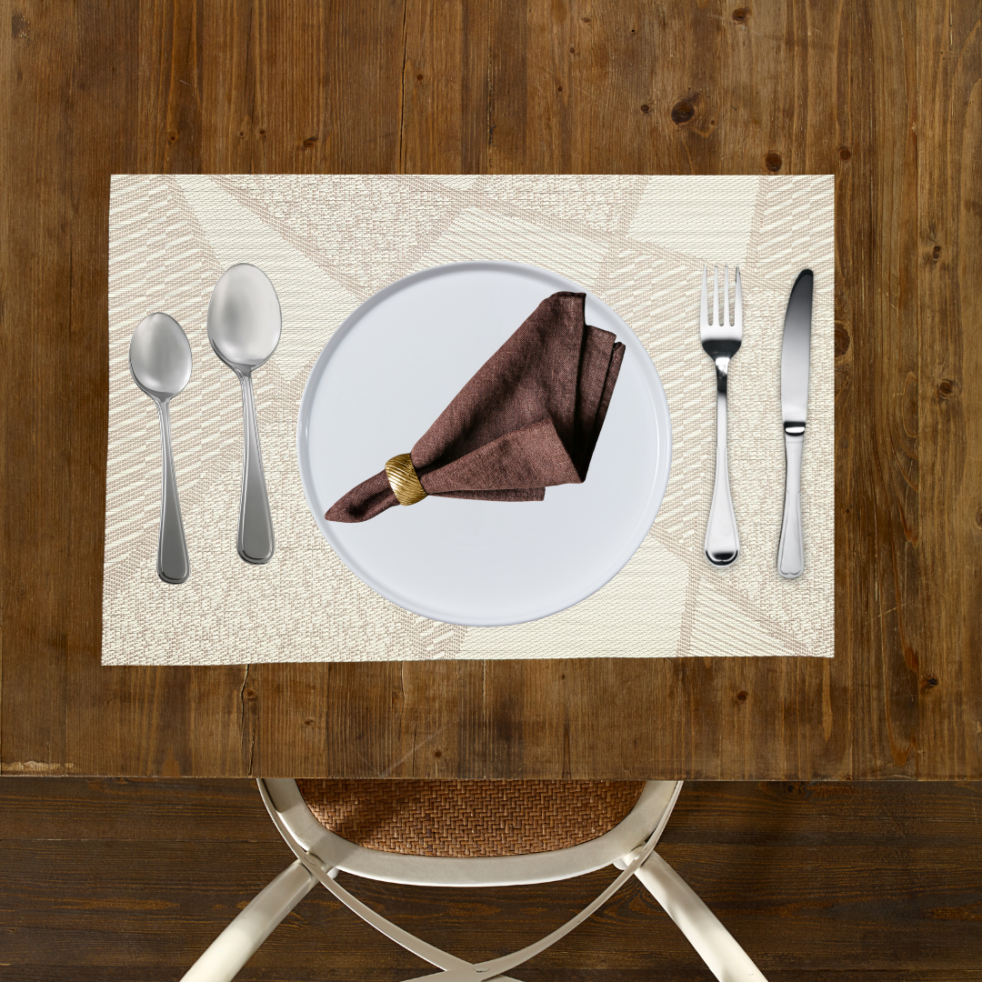 Beige Vinyl Placemat